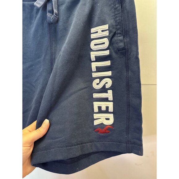 Hollister Navy Blue Sweat Shorts (Medium) - Picture 2 of 9